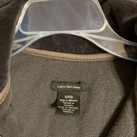 Ladies Calvin Klein Charcoal Grey Velor Jacket - Picture 4 of 6